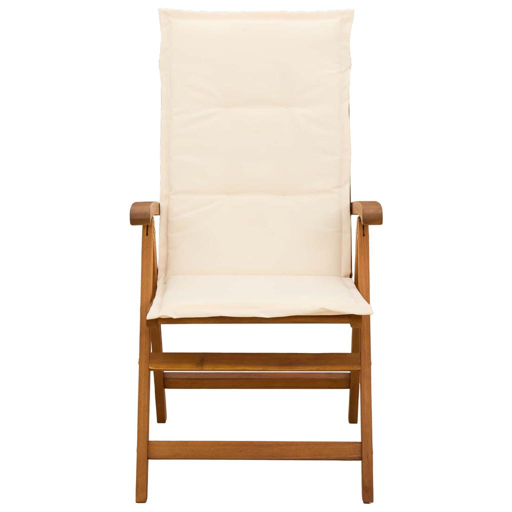 Garden Lounge Chairs 6 pcs Natural Solid Acacia Wood