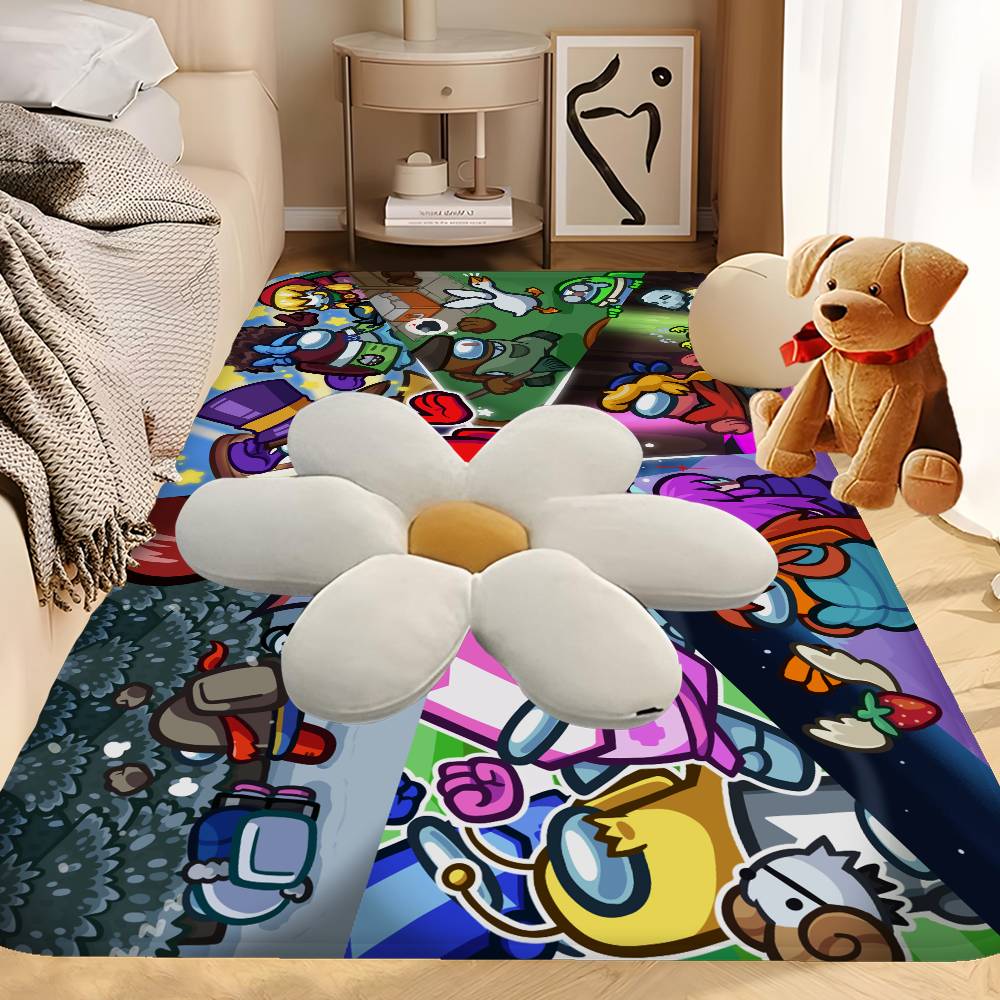 

A-Among Us Door Mat Washable Non-Slip Living Room Sofa Chairs Area Mat Kitchen Doormat Area Rug 40x60cm