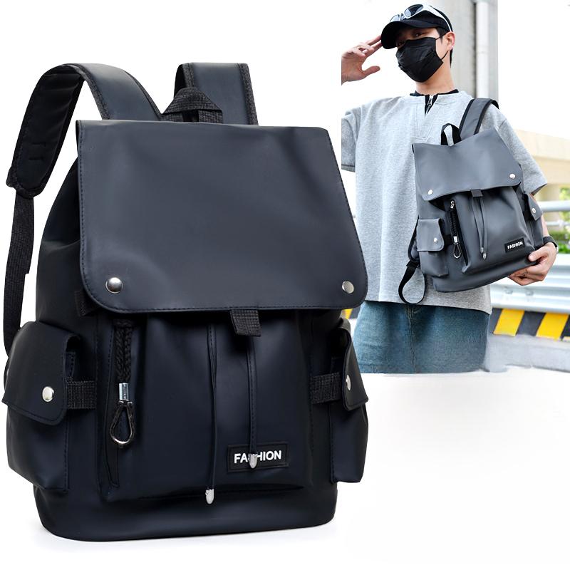 Pánský batoh Velkokapacitní Cestovní Volnočasový Jednobarevný Batoh na počítač Módní Pánský a Dámský Studentský Školní batoh