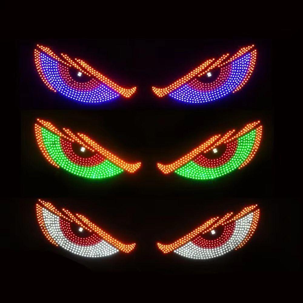 Matrix Pixel Panel Animated Car Truck Eye Truck Devil's Eye Light  Front and Rear Windshield