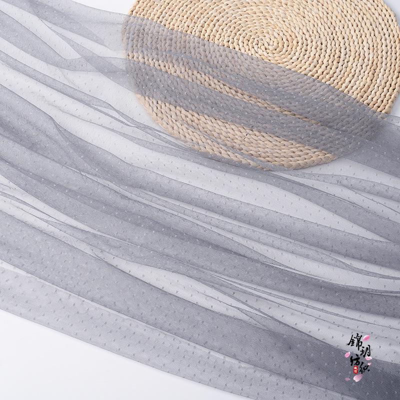 Ύφασμα Φόρεμα Μόδας Γυναικείο Δαντελωτό Δίχτυ με Πουά