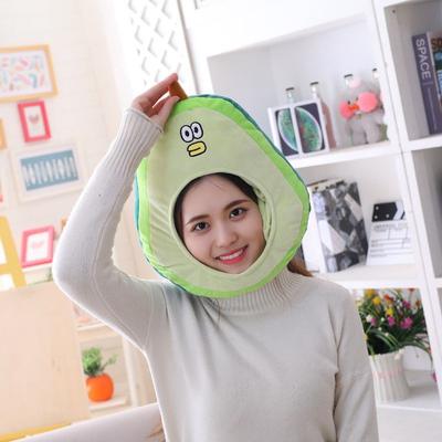 Nová kreslená avokádová kapuce, fotografické rekvizity fotografické rekvizity kreslená kapuce plyšová čepice
