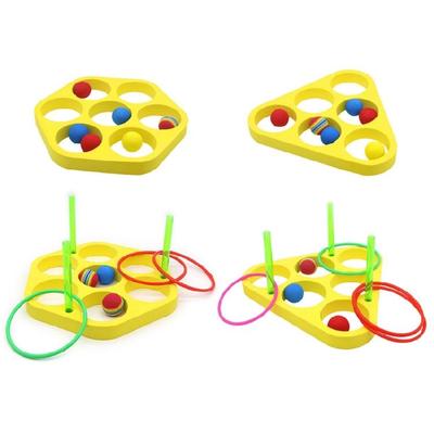 Floating Foam Rings Toy with Balls and Rings, Pool Games for Kid Family Outdoor