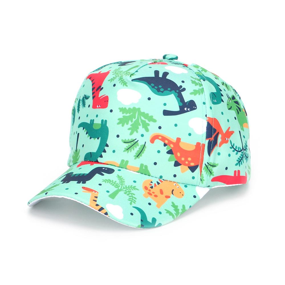 Dinosaur & Butterfly Digital Print Children's Sun Protection Baseball Caps