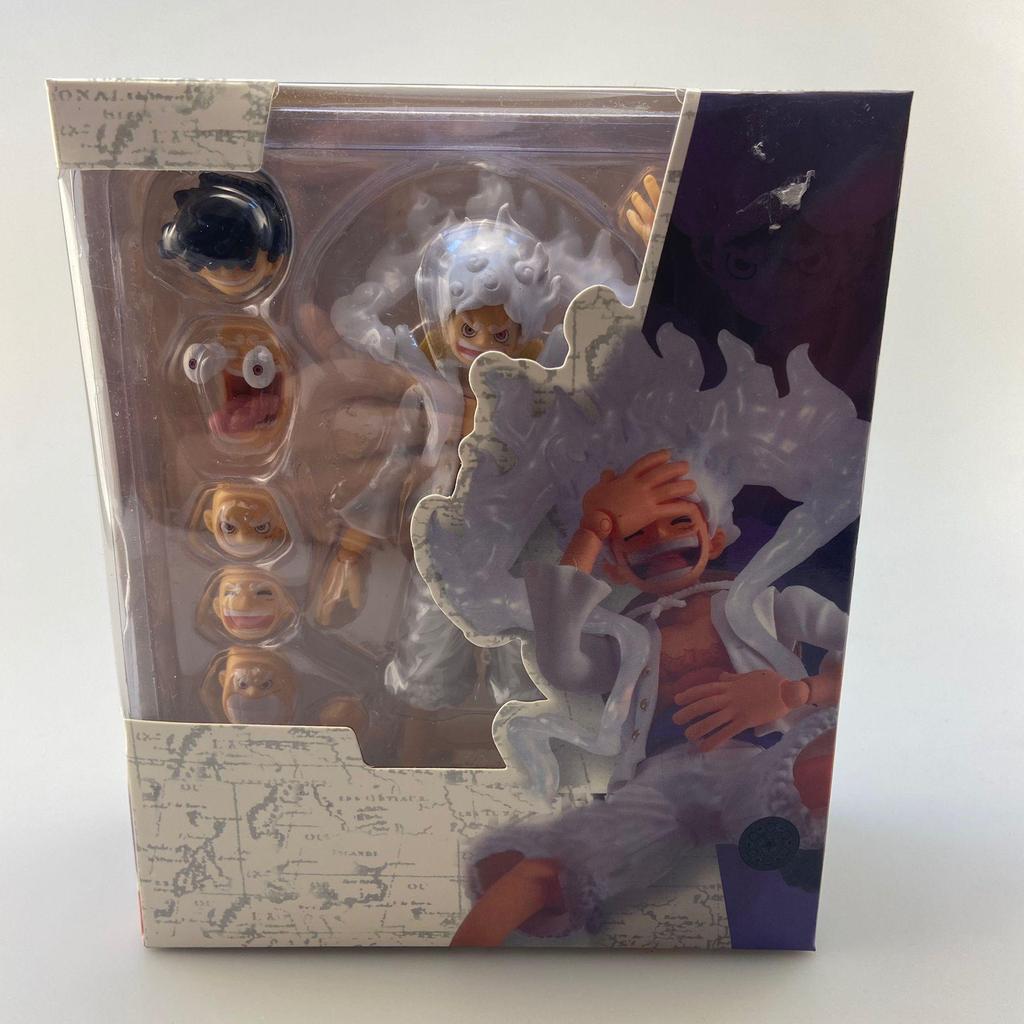 KO in-stock SHF One Piece Gear 5 Luffy Sun God Nika Form Gear 5 Luffy finished product