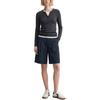 Skechers Solid Color Mid-Thick Five-Point Casual Shorts Women Shorts L226W113-0620