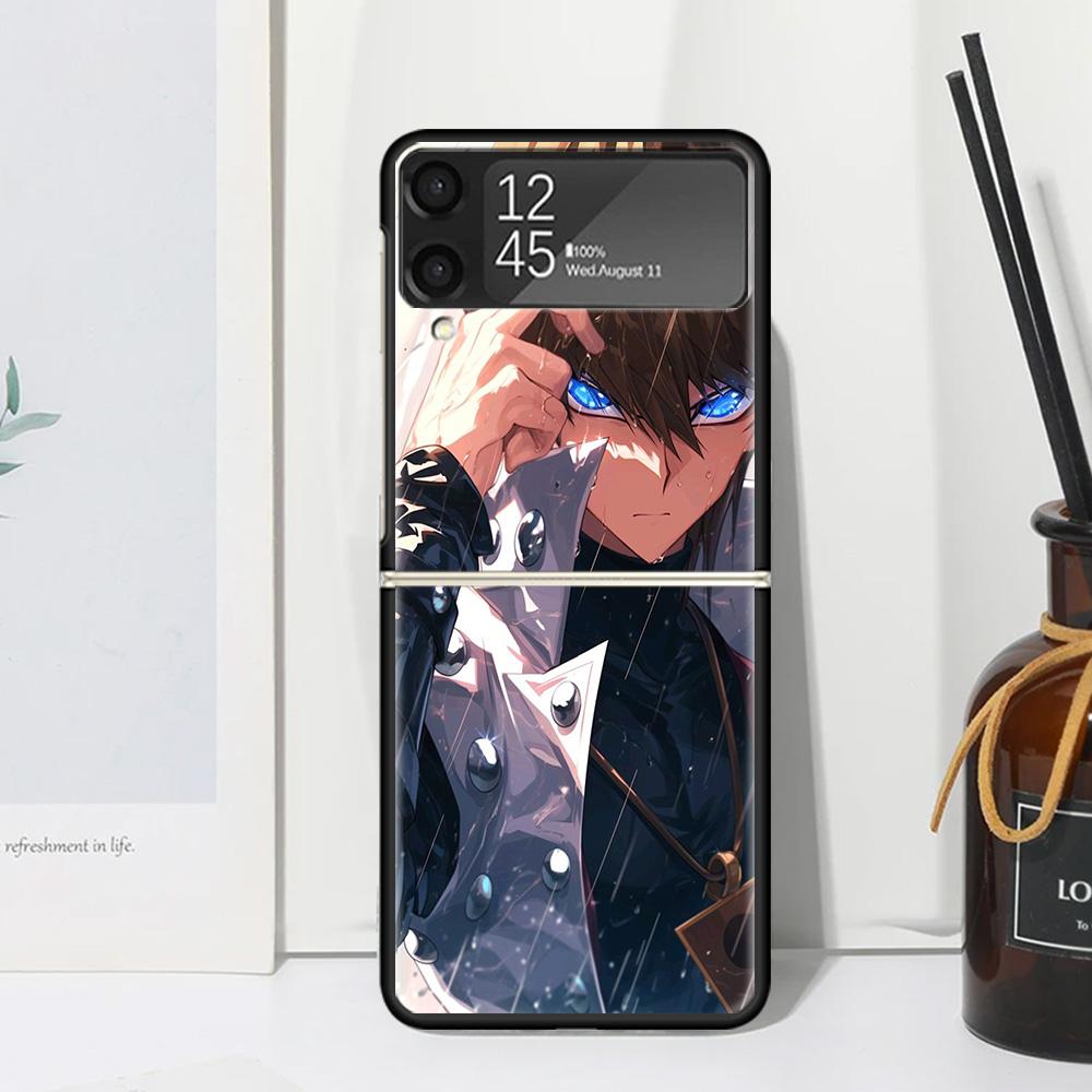 Game Yu-Gi-Oh Phone Case Cover for Samsung Galaxy Z Flip 7 6 5 4 3 5G Flip3 Flip4 Flip5 ZFlip6 ZFlip7 Black Fundas Galaxy Z Flip