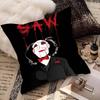 Canvas Printing Wall Art Saw Horror Movie Pillow Case Square Pillow Bedroom Sofa Leisure Comfort Cushion Home Decoration