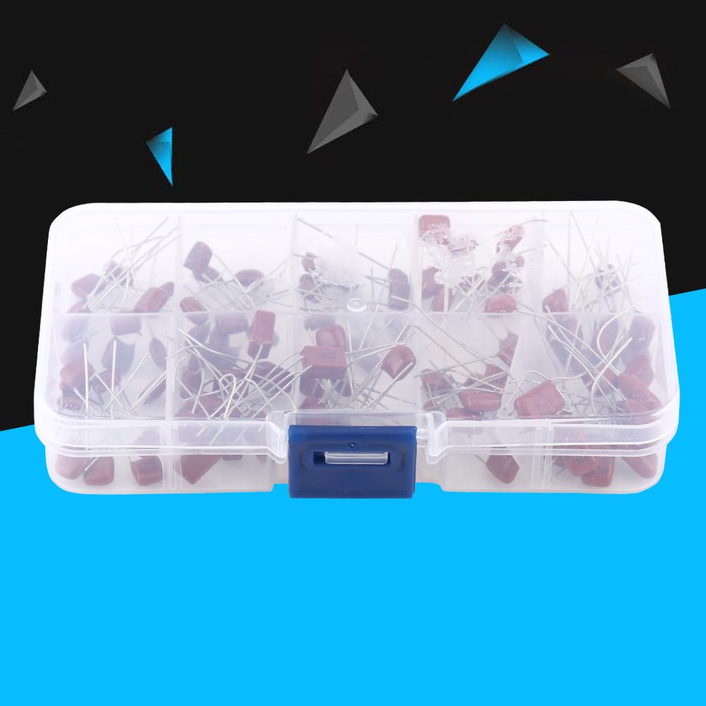 Kit Asortat 100 buc Condensatori Film Polipropilenic CBB 10 Valori 10nF ~ 470nF