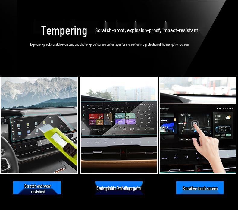 Compatible Glass Tempered Film for Xpeng G9 Navigation Screen (22 Models)