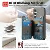 Wallet Double Button Magnet Leather RFID Card Case for Samsung Galaxy A56 A36 A26 A16 A06 A07 A57 A 16 56 A17 5G Flip Back Cover