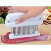 Warm Time Meat Tenderizer, Meat Tenderizer, 48 Blades, Disassembles for Cleaning, Includes Cleaning Brush, Dishwasher Safe