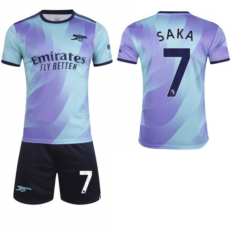 

2024-25 Arsenal 2nd Away Jersey #7 Saka #9 Jesus #8 Odegaard Football Jerseys 22