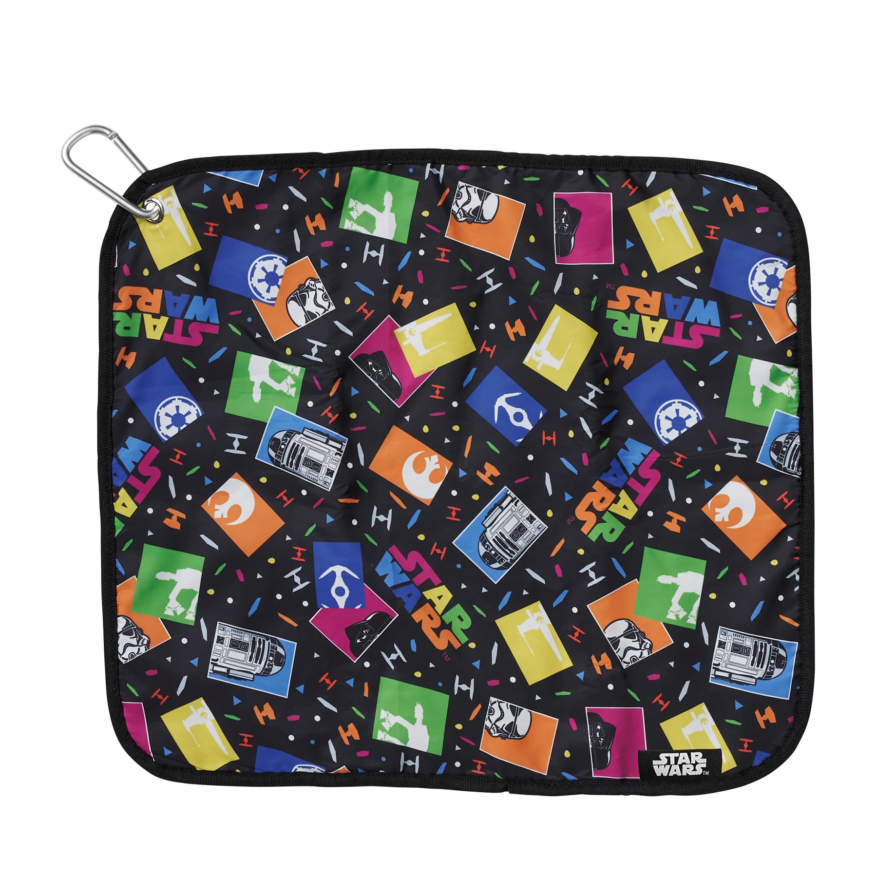 

Marushin Star Wars Flake Icon Golf with Character 2535034400 Towel, Small, Microfiber, Carabiner, Absorbent, Design,