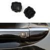 2pcs/set Car Keyless-Go Black Outer Door Handle Button Cover ABS Fit For Mercedes For Benz W211 C209 W219 W251 2003-2012