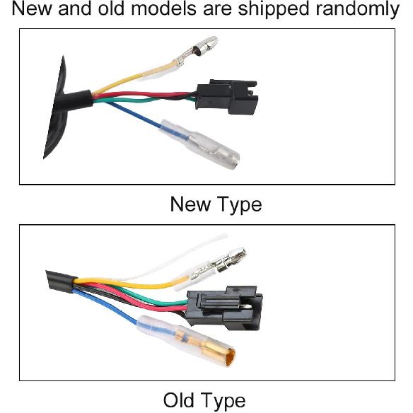1 Pair Twist Throttle Grips, Twist Throttle Grips with LED Display Screen Handle with Key Knock for 12-84V Electric Bike or Scooters