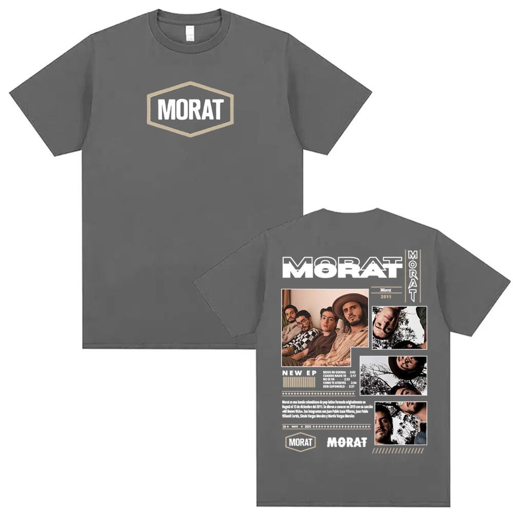 

Rock Band Morat Album Tour Merch Tshirts for Unisex Vintage Hip Hop Pop Music Tshirt Oversized Comfort Cotton T Shirts S