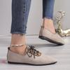 Fashion Autumn New Pointed Toe Shallow Casual Shoes Women Flat Comfort Lace-up Shoes Breathable Anti-slip Sneaker Zapatos De Mujer