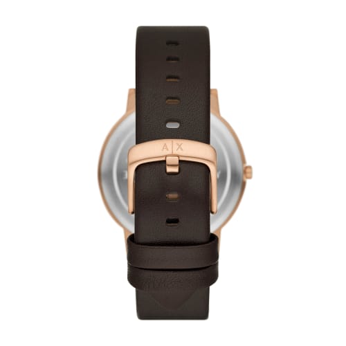 Armani Exchange Analog Men's Watch, Brown, Strap