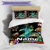 3pcs Duvet Cover Set (1*Duvet Cover + 2*Pillowcase, Without Core), Custom Name The Legend of Zelda Pattern Bedding Set, Home Bedroom Decor Gift