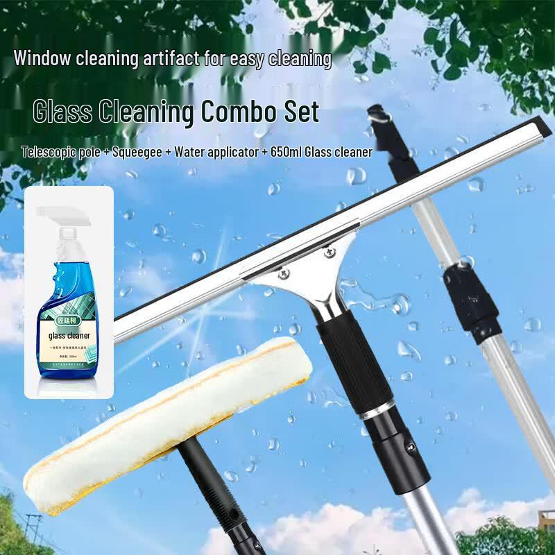 Telescopic Stainless Steel Window Squeegee