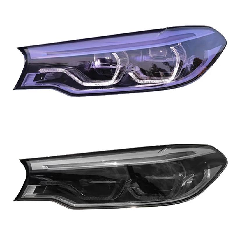 Smoked Black TPU Car Light Film - Self-Healing, Anti-Scratch Headlight & Taillight Wrap