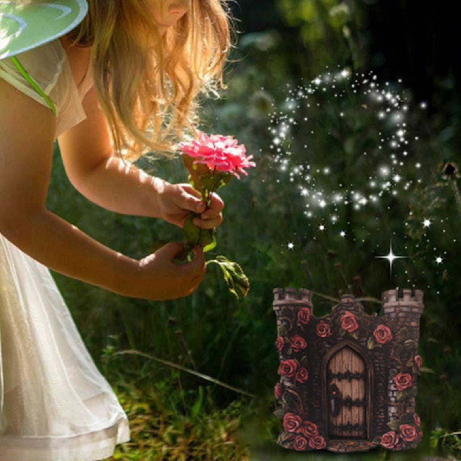 

Fairy Garden Accessories for Miniature Outdoor with Wooden Tree Decor Style A