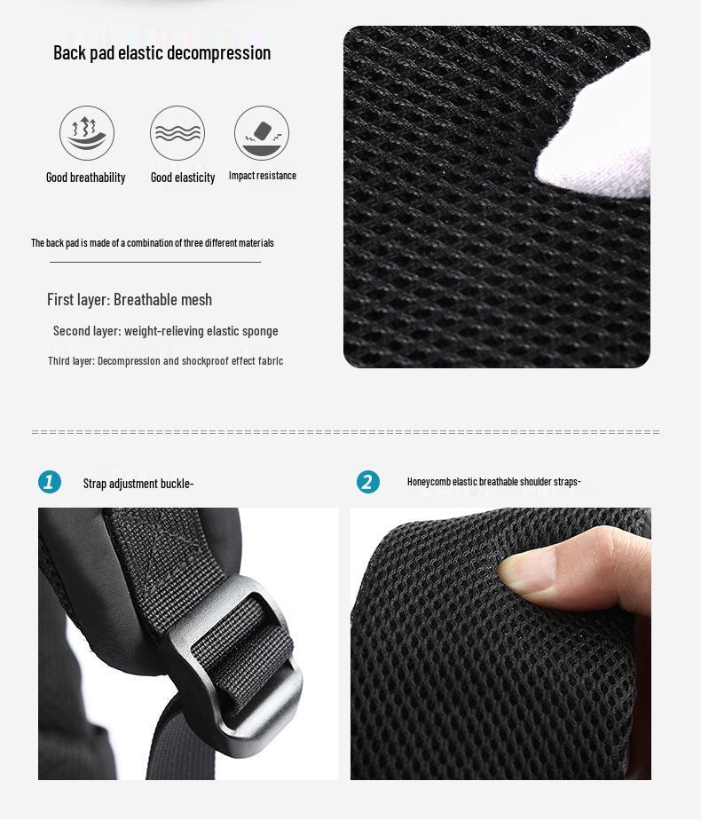 Men's Trendy Travel Backpack and Student Schoolbag