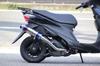 Address V125 Muffler with SSB Stainless Steel Blue Muffler Motorcycle Parts Full Exhaust System Custom Parts Replacement Aftermarket Part HMS ADDRESS