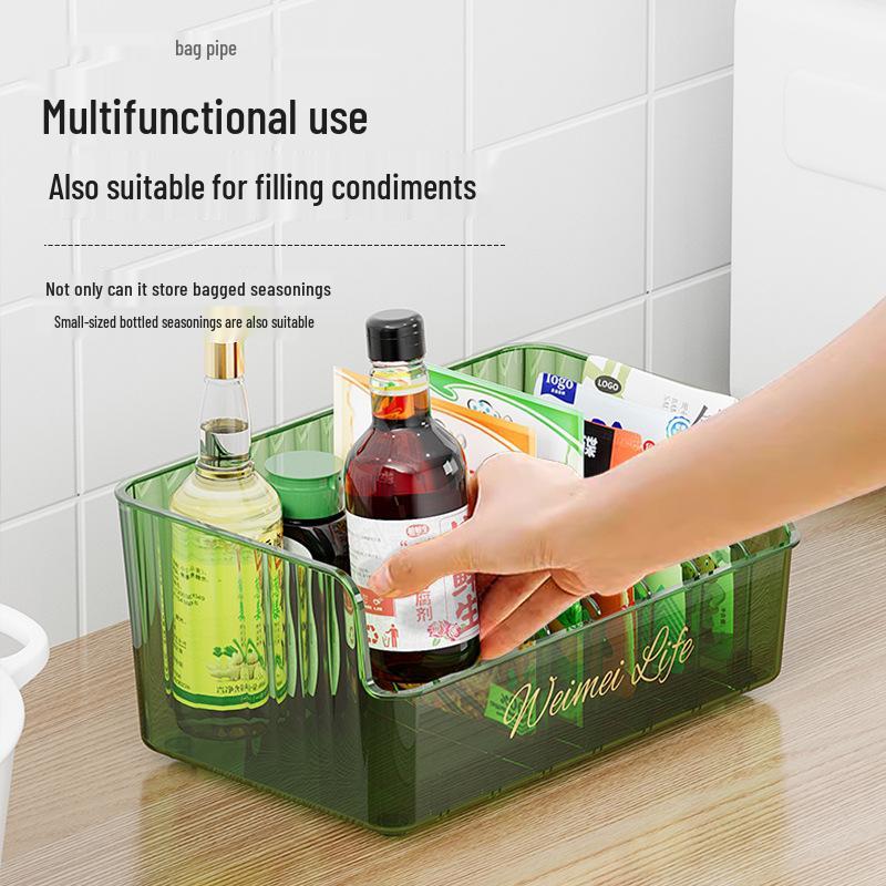 Kitchen Spice Storage Box with Dispensing Jars