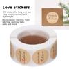 Round Shape Round Label Stickers Kraft Material Seal Labels Kraft Paper Stickers  Envelope Sealing