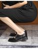 Chunky Heel Mary Jane Shoes - Autumn/Winter College Style, Round Toe, Medium Heel, Retro Leather