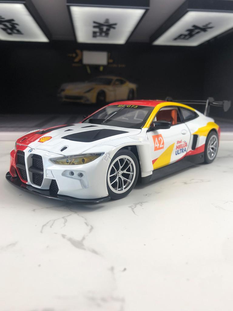 CCA 1:24  BMW M4 GT3 model car, zinc alloy metal ornament, collectible gift car