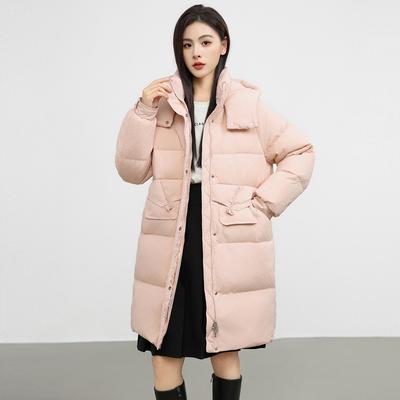 Women's Winter Down Jacket, White Duck Down Thickened and Warm Winter Temperament Korean Loose Jacket