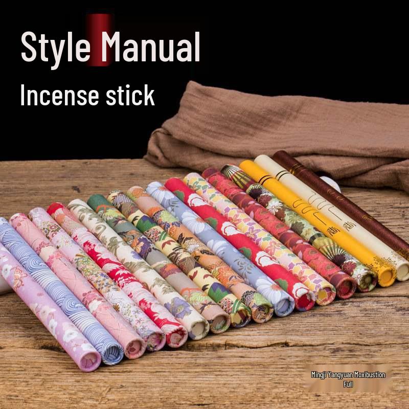 

Agarwood & Sandalwood Handmade Japanese Incense Set with Holder, Tube, and Box - 10g Style 21