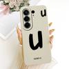 For Tecno Camon 50 4G Lucky Initial Letter Phone Case For Tecno Camon50 4G CN5 Soft Silicone Shockproof Cases Bumpers