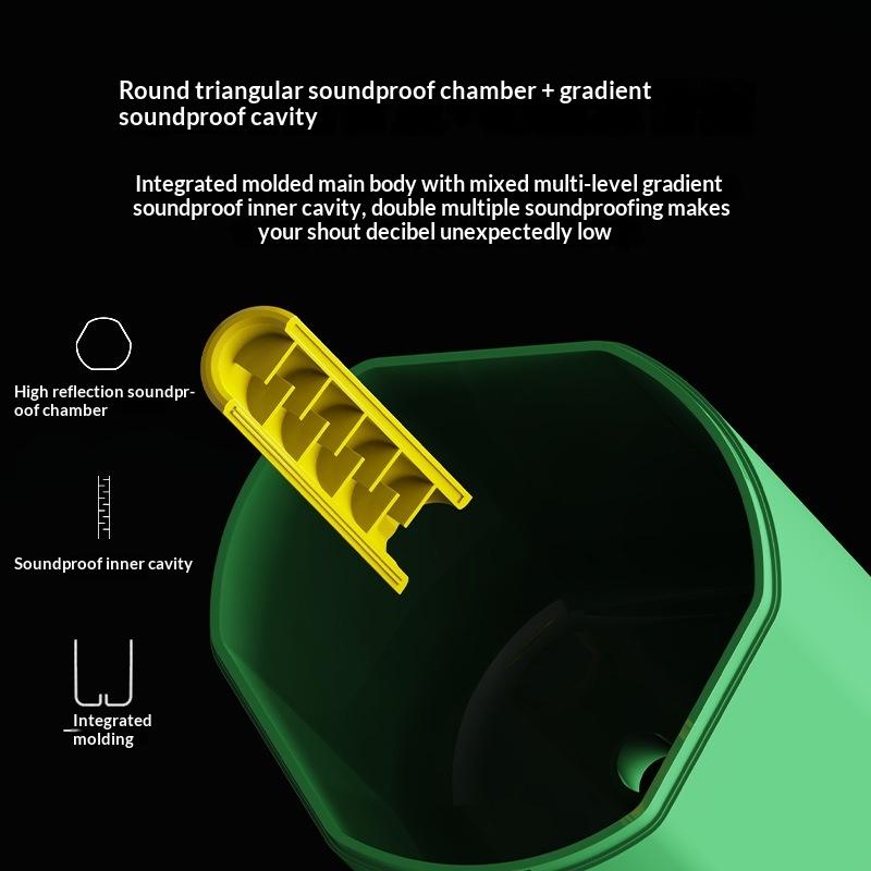 Voice Creative Scream Damper Portable Soundproof Vocal Dampener Reduction Toy For Vocal Warm Ups Stress Relief