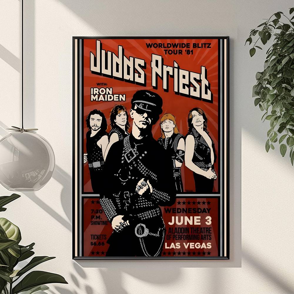

Heavy Metal Band-Judas Priest-Music Poster Canvas Painting Poster With Prints Home Bedroom Living Room Decoration Gift 30x40cm(11.8x15.7inch)