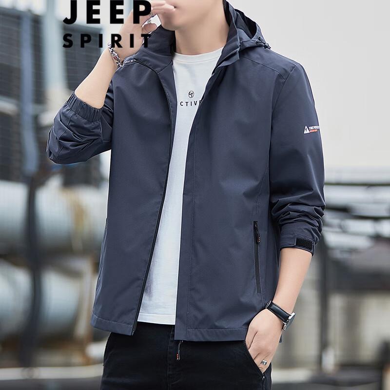 JEEP SPIRIT Men's Casual Windbreaker Jacket