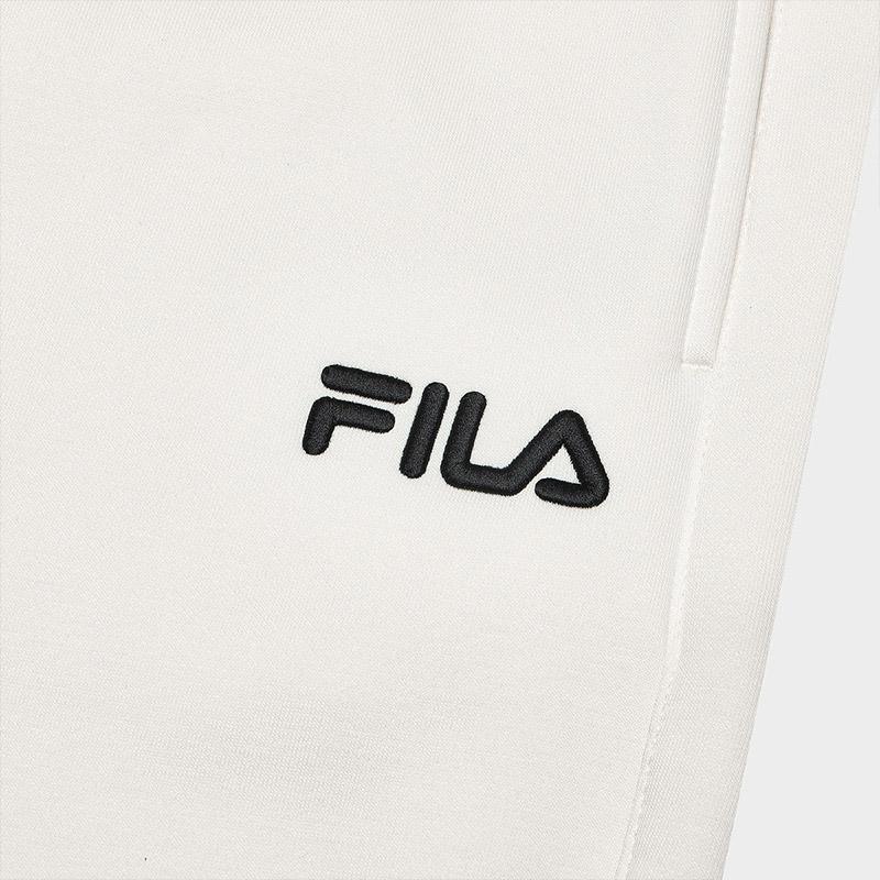 New FILA Knitted Sweatpants Men's Steam White F51M449601FIV