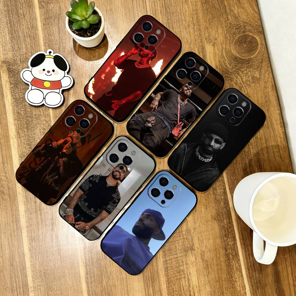 Arcangel Phone Case For iPhone 17, 16,15,14,13,12,11 Plus,Pro Max, Others Soft Black Cover