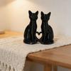 Lover's Love Cat Sculpture Ornament, Valentine's Day Love Cat Sculpture, Meow Ornament, Suitable for Home Desktop Decoration