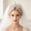 Shining Crystal Crystal Crown Headband Polished Finish Bridal Crown Tiara  Birthday Gift