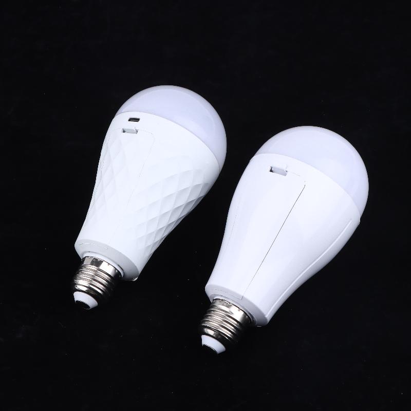 1 Set 15/20W Battery Powered E27 Led Light Bulbs With Hook For Emergency Light Usb Rechargeable Light Bulb