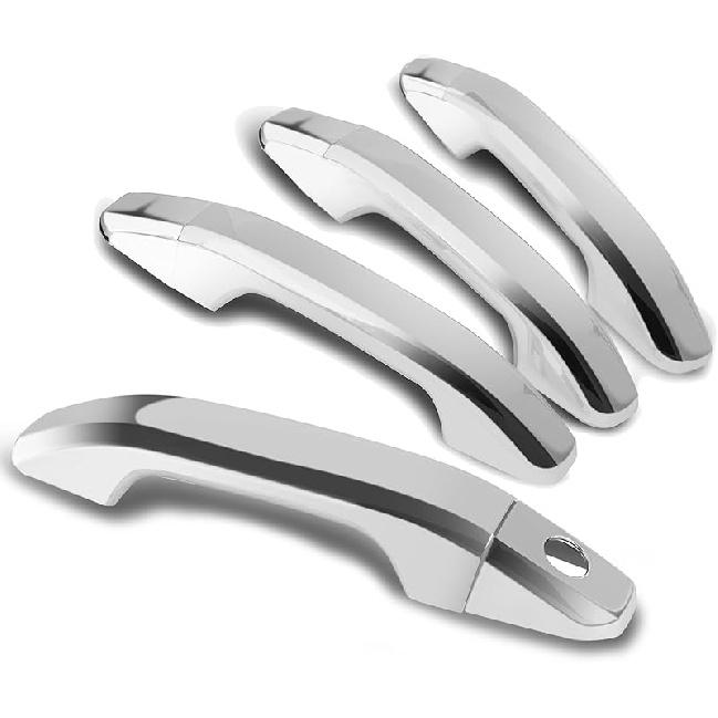 Tutor Auto Chrome Door Handle Covers Compatible With Chevrolet Silverado Tahoe Suburban Avalanche, GMC Yukon Sierra, Cadillac Escalade 2007-2014 - 2007-2014 Chevrolet Silve