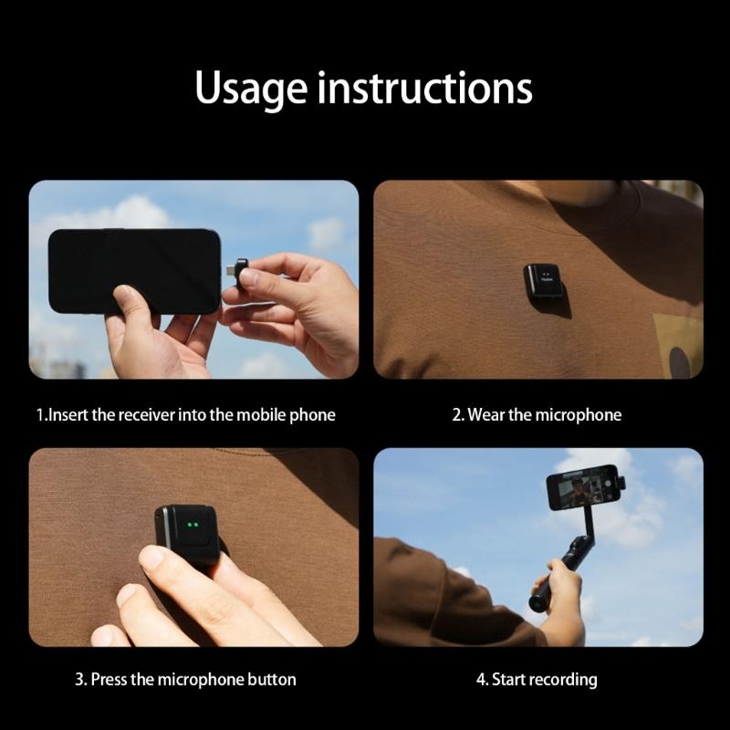Magnetic Clip On Wireless Microphones Featuring Clear Sound Capture And Stable Signal Transmission