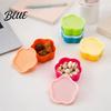 Durable Kitchen Storage Containers Reusable Box Lids with 5Pcs Mini Stackable Plastic Minimalist Solutions Heart/Square/Flower Shape Food Organizer