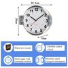 Metal Wall Clocks Double Sided Clock Bedroom Modern Elegant Design Watch Interior Luxury Magnetic Attraction Quartz Watches