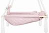 Cradle - bouncer - baby swing - for home and garden VELVET - PINK
