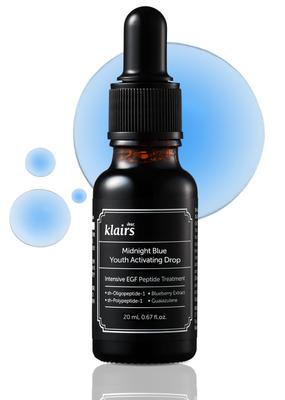 Serum Trouble Skin Midnight Blue Youth Activating Drops 20ml Serum Ampoule Aging Care Elasticity EGF Guaiazulene Skin Texture Delicate Firmness Shiny
